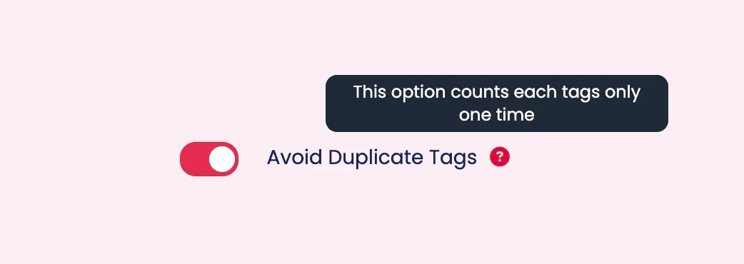 Avoid Duplicate Tags: