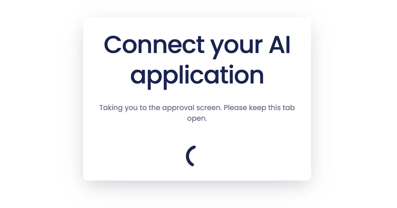 Your app sends you to the Simpliers connection page